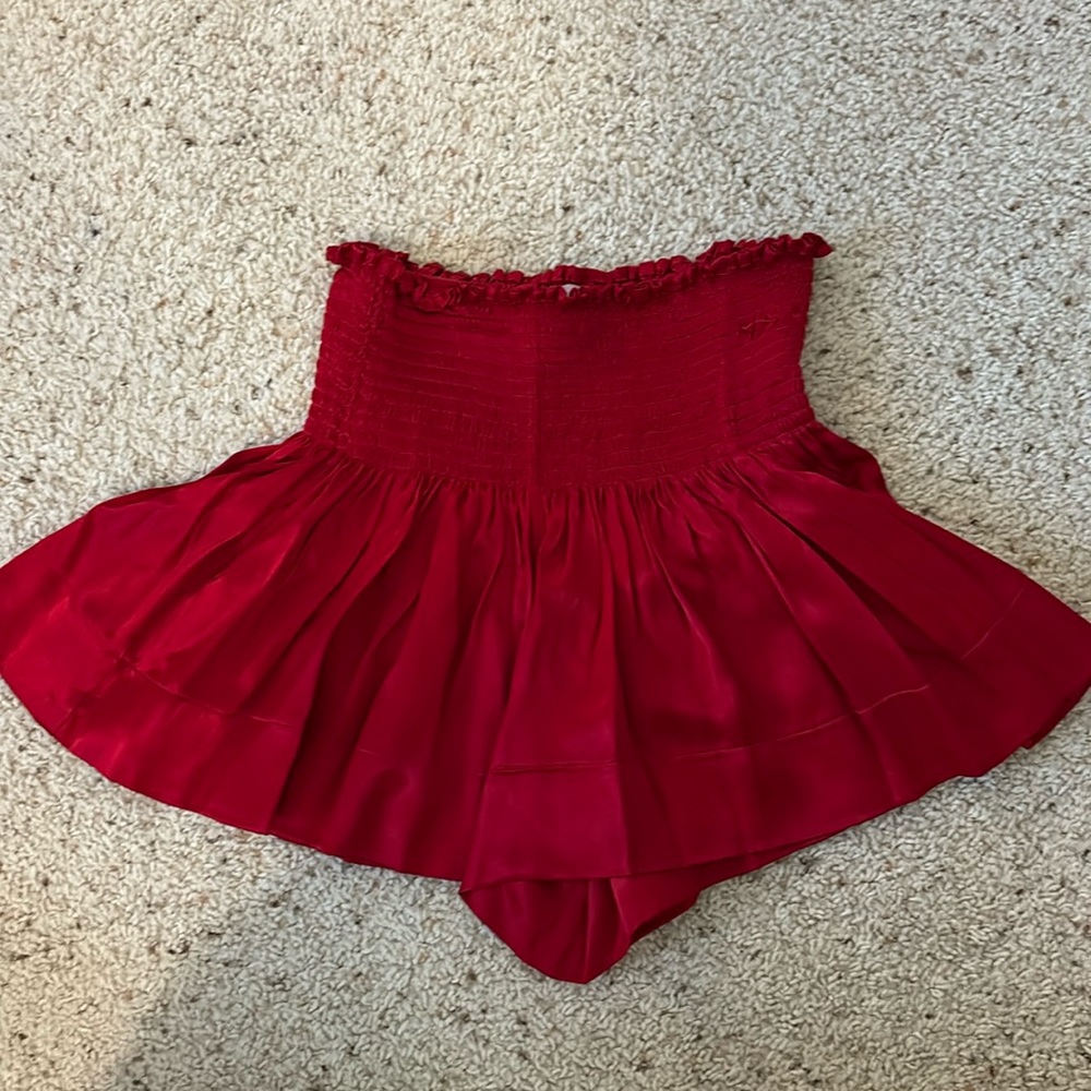 Koch red skirt/ shorts